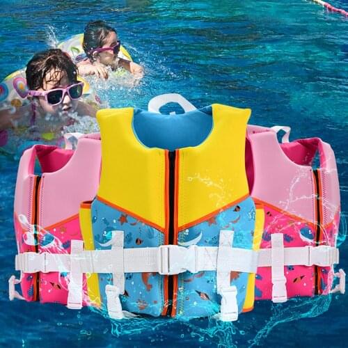 Children Life Vest Kids Swimming Life Jacket Boys Grils Zipper Swim Vest For Water Sports Surfing Swimming