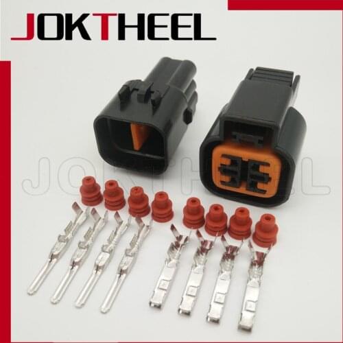 1-20 set KUM 090 type 4 Pin male female O2 Oxygen Sensor Downstream Upstream connector plug for Hyundai PB625-04027 PB621-04020