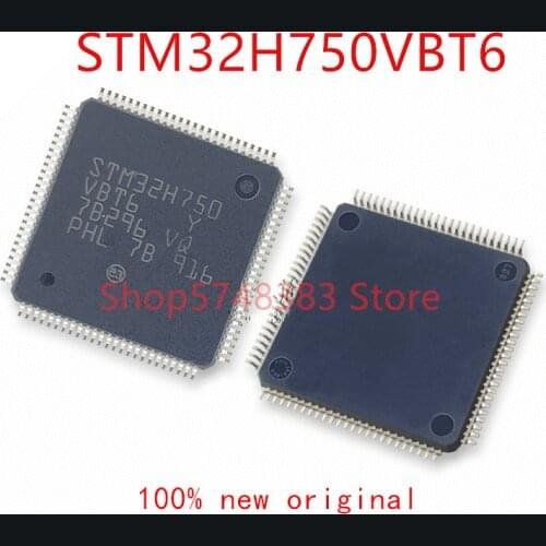 1PCS/LOT 100% new original STM32H750VBT6 STM32H750 32H750 LQFP-100 microcontroller MCU