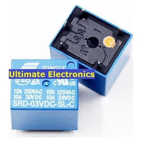 10pcs SRD-03VDC/05VDC/06VDC/09VDC/12VDC/24VDC/48VDC-SL-C 5feet SRD-05VDC-SL-C