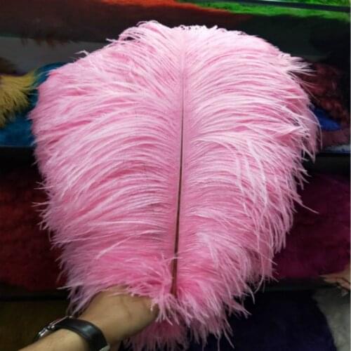 10pcs/lot Elegant Pink ostrich feathers plumages 55-60cm 22- 24'' feathers wedding party supplies dancer decoration
