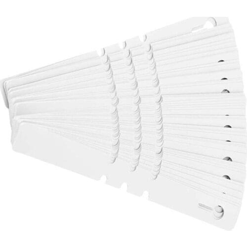 100 Plastic Plant Hanging Tree Tags Wrapping Nursery Tag Marking Waterproof Nursery Tag (White)