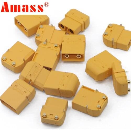 20 x Amass XT90PW 4.5mm Gold Plated Banana Plug model circuit board for RC Model (10 Pair )