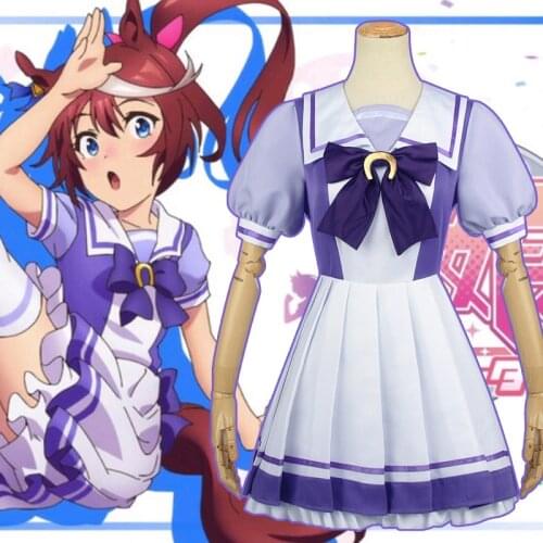 2021 NEW Anime! Umamusume:Pretty Derby Special Week JK Dress Summer School Uniform Cosplay Costume Halloween Party Outfit Women