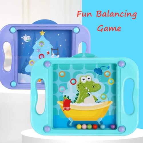 3D Kids Educational Toys Baby Puzzle Montessori Maze Balance Game Balance Balls Popular Gift For Children Cartoon Cards Gifts