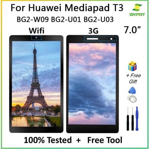 7.0” LCD Screen For Huawei Mediapad T3 LCD Display Touch Screen Digitizer Assembly BG2-W09 BG2-U01 BG2-U03
