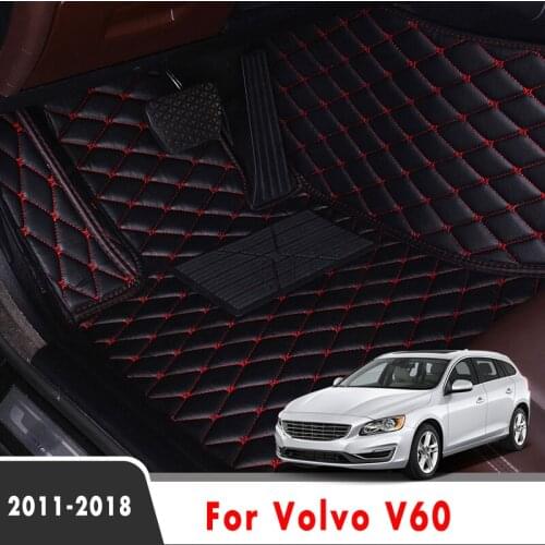 Car Floor Mats Decoration Covers For Volvo V60 2018 2017 2016 2015 2014 2013 2012 2011 Auto Custom Styling Waterproof Carpets