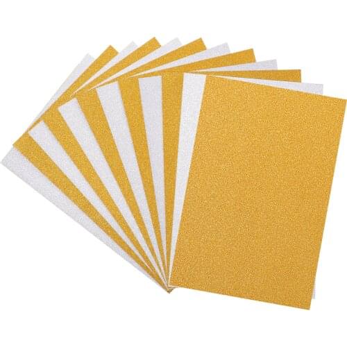 ULTNICE 10pc Glitter Cardstock Paper Sparkly Paper for Gift Box Wrapping Scrapbooking Gold Silver Paper Craft Paper Scrapbooking