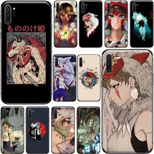 Japanese Anime Princess Mononoke Phone Case For Samsung Galaxy S8 S9 S10 Plus S10E Note 3 4 5 6 7 8 9 10 Pro Lite cover