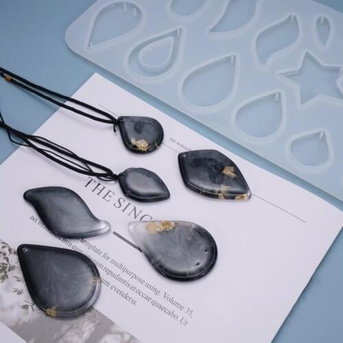 DIY Silicone Pendant Water Drop Gem Mold Resin Casing Craft Making Tool Jewelry Craft Making wholesale Drop Shipping
