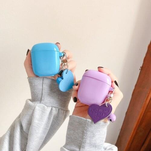 For Baseus W04 PRO Case ins love heart Cute Wristband Bracelet chain Protect Cover Encok w04pro TWS Wireless Earphone Case w04