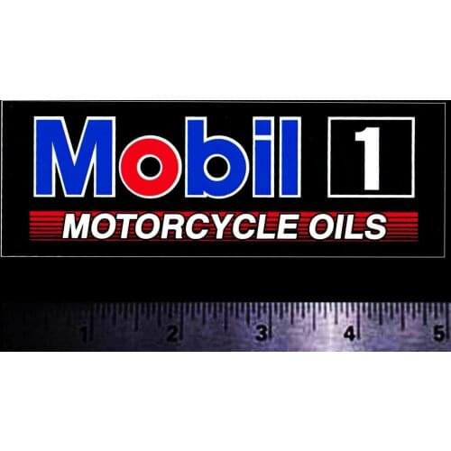 For x2 MOBIL 1 Motorcycle Oils - Original Vintage 1980s 90s Racing Decal/Sticker