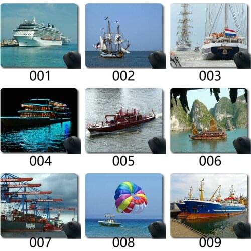 Gaming Mouse Pad,Boat Yacht Ship Sail Sailboat Sea Water Yachting Mouse Pad Mat