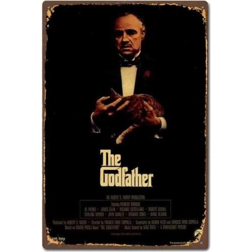 The Godfather Film Movie Vintage Retro Tin Sign tin Sign 20 30cm/ 7.8 11.8 inch(L W)