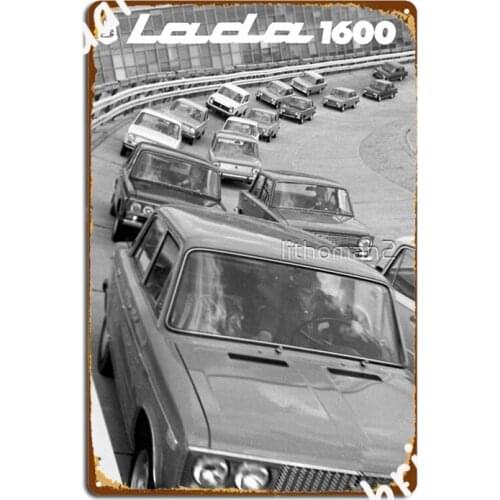 Lada Ziguli 1600 Ls Soviet Metal Signs Cinema Garage Club Bar Classic Wall Decor Tin sign Posters