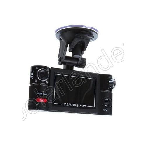 Best Selling F30 Dual Lens 2.7 inch LCD Screen Car DVR Night Vision HD Camcorder Video Recorder 120 Degree Wide Angle