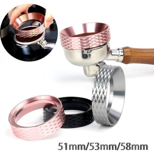 New Magnetic Aluminum Dosing Ring 58MM/53MM/51MM Filter For Brewing Bowl Coffee Powder Espresso Tool Tamper Portafilter Cocina