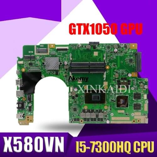 For ASUS X580VN X580VD X580V Mainboard laptop Motherboard W/ I5-7300HQ CPU GTX1050 GPU