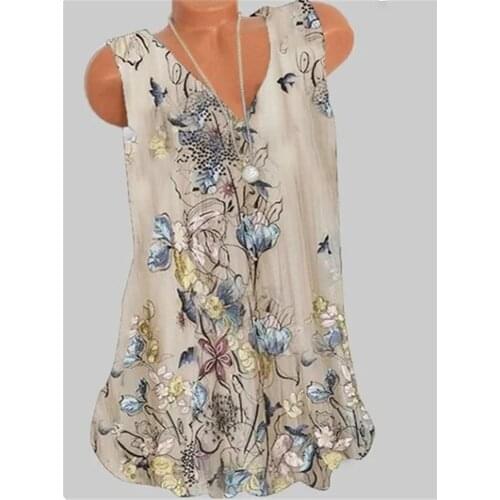 Fashion Women T-shirt Casual Large Size V-neck T-shirt Loose Printed Top Women