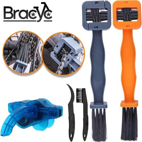 Plastic Bicycle Chain Brush MTB/Road Bike Cleaning Kit Chain Gear Washer Machine Portable Universal Cycling Maintenance Tool