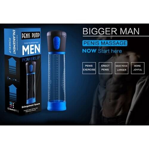 Penis pump electric penis enlargement pump automatic suction exercise sex toy adult product for men penis enlargement penis pump