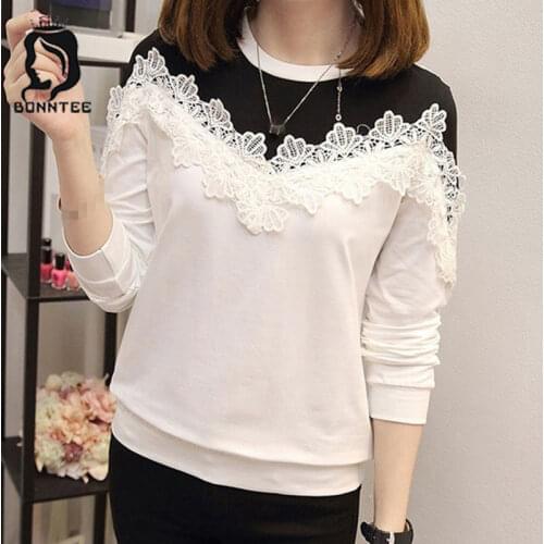 Newest Trendy Long Sleeve Hoodies Flower Lace Cotton 5XL Plus Size Autumn Korean Women Hoodie Patchwork Sweatshirt Female Loose