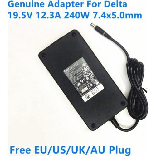 Genuine DELTA 240W 19.5V 12.3A AC Adapter For DELL Alienware 15 R2 M15X M17X R4 17 R3 Precision M6500 MSI 230W laptop Charger