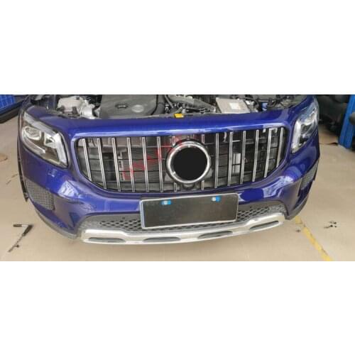 Plastic Front Bumper Grill Mesh Racing Middle Grill GT Center Vertical Bar 2019-2020 For Mercedes-Benz GLB-Class X247 GLB200
