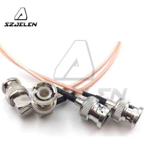 BNC plug to BNC plugs elbow, 50 ohm HD-SDI pigtail . Camera RF coaxial cable for BMCC VIDEO Blackmagic Camera