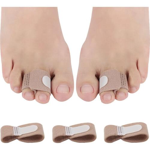Fabric Toe Finger Straightener Hammer Toe Hallux Valgus Corrector Bandage Toe Separator Splint Wraps Foot Stretcher Care Tool