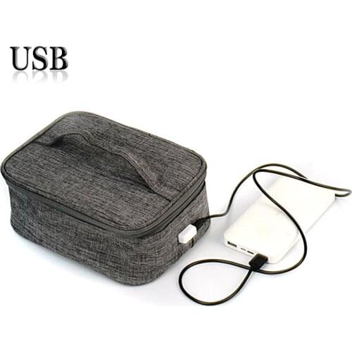 USB Plug 12V Food Heating Bag Portable Food Warmer Oven Electric Heater Packet Camping Lunch Box Food Container Heated Bag Tools
