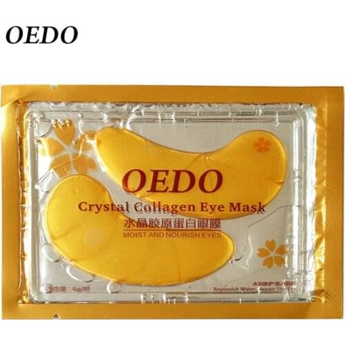 Anti-wrinkle Moisturizing Whitening Facial Care Gold Crystal Collagen Protein Eye Mask Eye Care Patch Remove Dark Circle