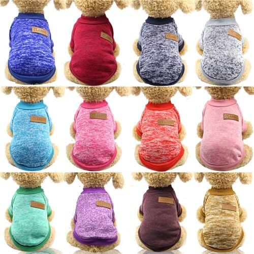 Pet Cat Dog Knit Sweater Warm Winter Vest Classic Fashion Sweater For Small Dogs Kitten Breathable T-Shirt Pet Clothes Chihuahua
