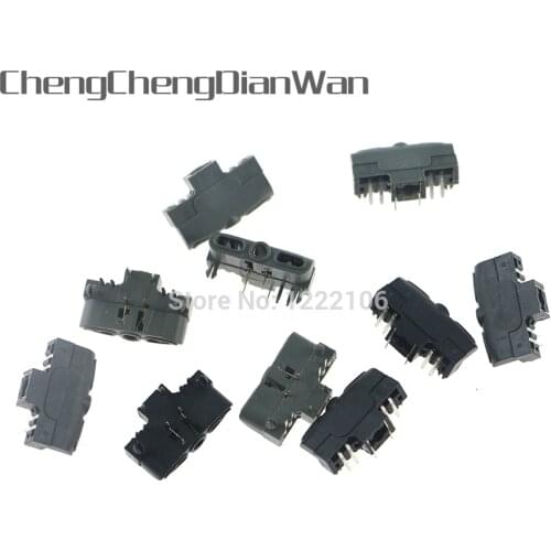 ChengChengDianWan Good quality Repair parts Earphone Socket slots For XBOX360 Wireless Wired Controller Black and Grey 10pcs/lot