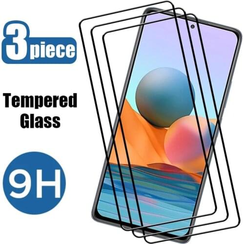 Protective Glass For Xiaomi Redmi Note 10 10Pro 10S 9 Pro Max Tempered Screen Protector For Xiaomi Poco M3 F3 X3 NFC Glass Film
