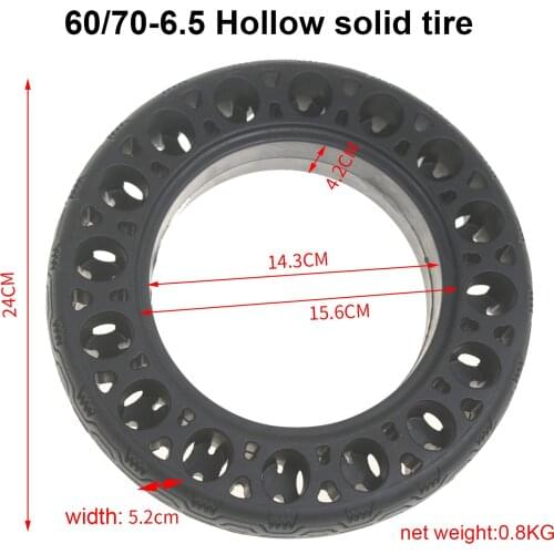 10 Inch Rubber Solid Tire for Ninebot Max G30 Electric Scooter Accessories 60/70-6.5 Front Rear Outer Tire Tyre Part