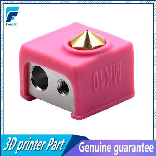 5Pcs MK10 Silicone Sock Instead Ceramic Insulation Pink For Wanhao i3 QIDI TECH SILICONE HEATER BLOCK COVER