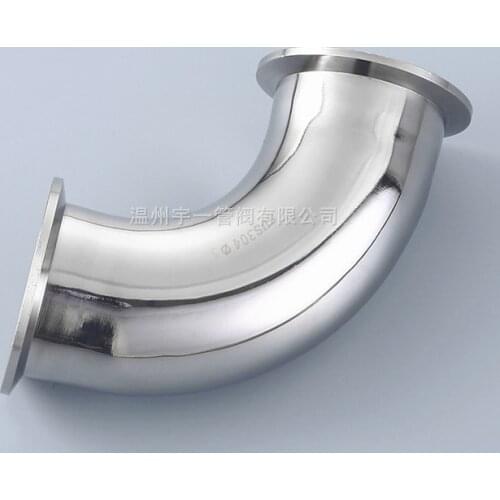 Free shipping 2'' 51mm Sanitary Tri Clamp Elbow 90 Degree SS Stainless Steel 304