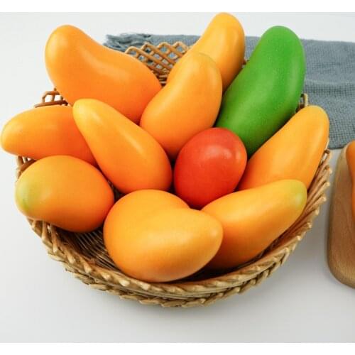 Big Green Mango Emulational Fruit Model Fruit Shop Props Wholesale Simulation Mango Model Fake Mango