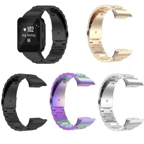 STAINLESS STEEL Band Watchband For Garmin Forerunner 35/35J/30 Watch Quick Release For ForeAthlete 35J Wrist Strap Bracelet