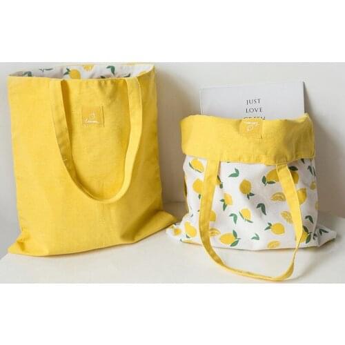 Eco-friendly wheat fabric dual-use handbag cotton linen pocket handbag shopping bag sundries storage bag shipping bags