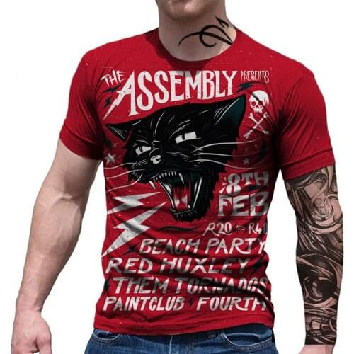 Men Clothes Spring Summer Casual Womens Clothing Funny cool Cat 3D Print Short sleeve Ladies T-Shirts Female male Fashion Tops