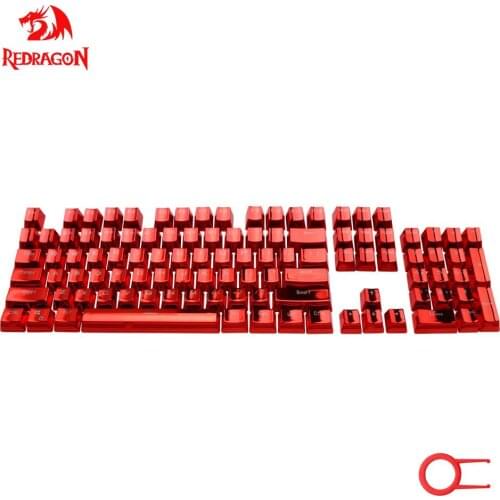 REDRAGON 104 Key Double Shot Injection Backlit Electroplated mechanical keyboard key caps For Cherry MX Including key-puller