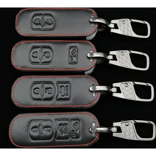 Genuine Leather Car Remote Smart Key Case Cover Keyring For Mazda 3 Mazda 6 Cx5 Cx4 Cx-5 Cx-7 Cx-9 Atenza Car Styling