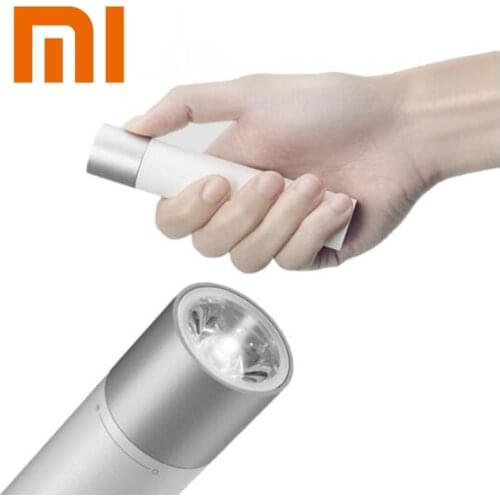Xiaomi Portable Flashlight 3350mAh Li-Battery Emergency Charging Lithium Battery Adjustable Luminance Modes USB Charging Port