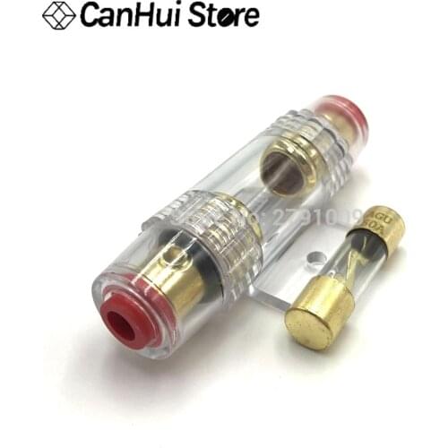 1set 30A 40A 50A 60A 70A 80A 100A AGU 10*38MM Fuse & Holder Car Audio Refit Fuse Holder Car Stereo Audio Circuit Breaker Inline
