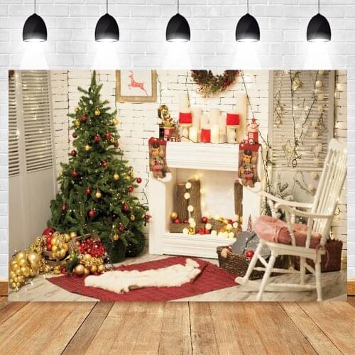 Yeele Christmas Backdrop Photocall Glitter Tree Gift Baby Portrait Party Decor Photography Photographic Background Photo Studio