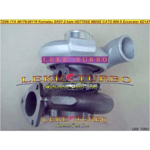 Oil Cooled Turbo TD06-17A 49179-00110 49179 00110 ME037701 For Komatsu SK07-2 For Kato HD770SE 880SE For CATO 800-5 6D14T 6D14