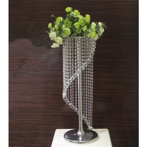 S-type crystal bead curtain road decoration decorative flower frame decoration wedding props background decoration