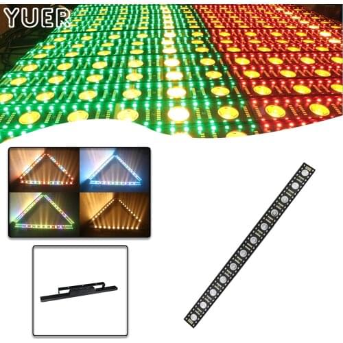 12x5W RGBW Disco DJ Stage Light 3in1 LED Wall Washer Outdoor Strobe Effect Light DMX512 for Club Bar Party Wedding Flood Light